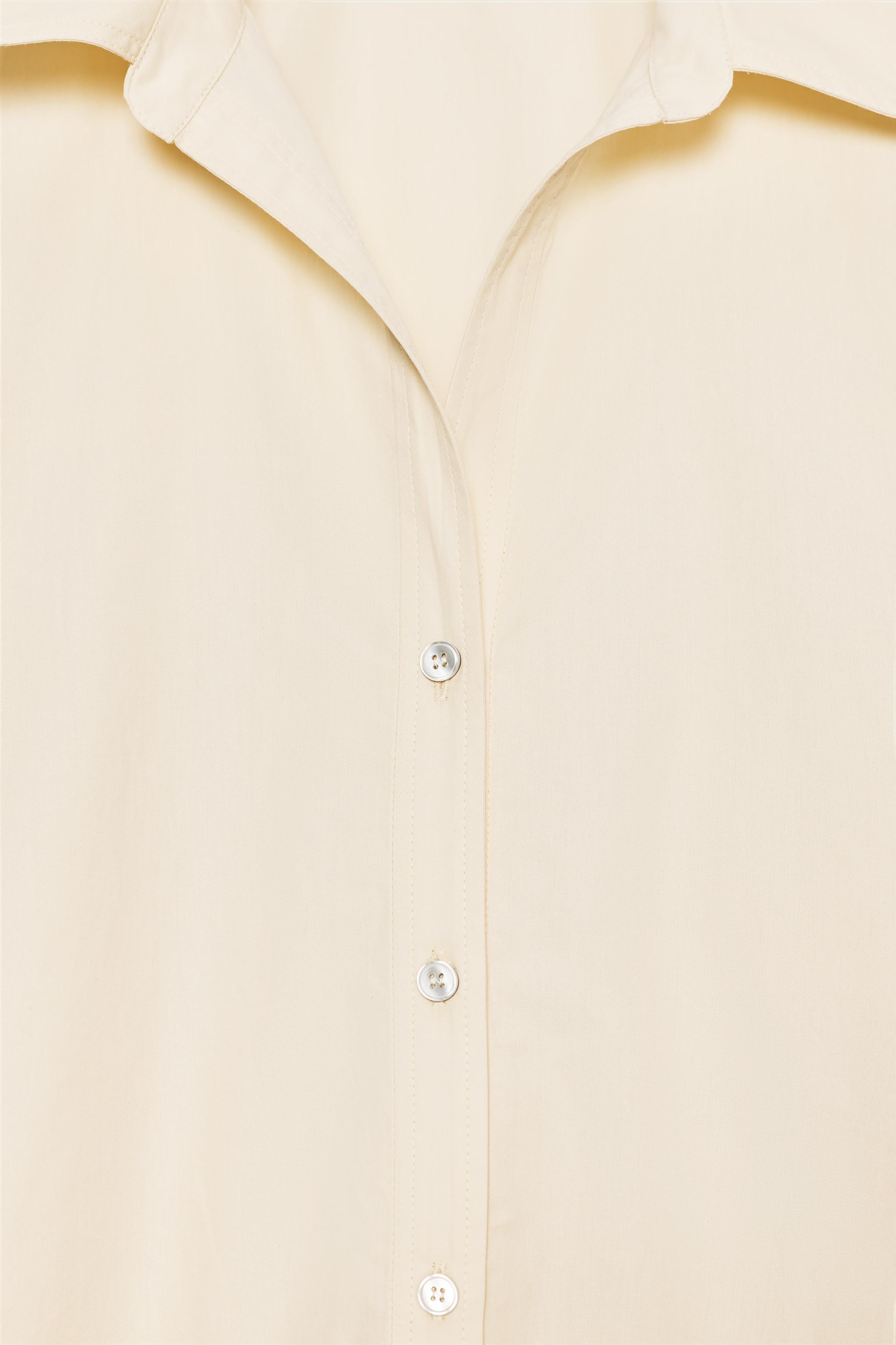POPLIN BUTTON SHIRT